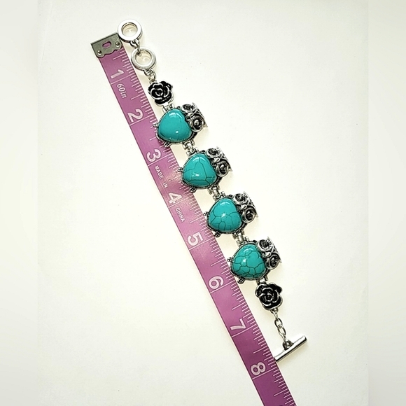 OWL BRACELET - FAUX TURQUOISE - Picture 6 of 7
